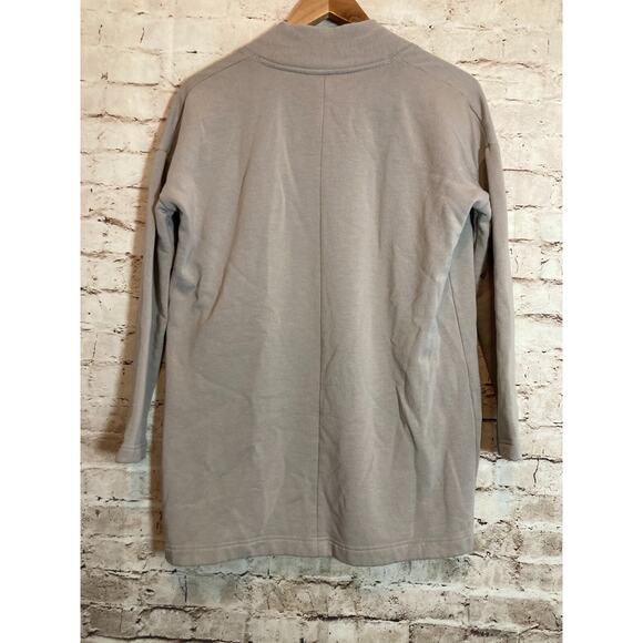 Free Fly Sweater Womens Small Bamboo Gray Open Front Cardigan Pockets Capsule - Picture 11 of 13